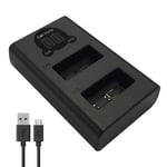 Dot.Foto EN-EL25 USB LCD Dual Battery Charger (MH-32 type) for Nikon Z50, Zfc