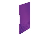 Leitz Wow - Visningsbok - 20 Utrymmen - För A4 (210 X 297 Mm) - Kapacitet: 40 Ark - Lila Metallic