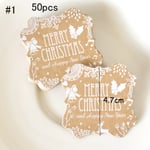 50pcs Candy Bag Sticker Gifts Package Label Gift Box Tag 1