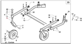 Fourche Roue Chariot Original Gianni Ferrari Tracteur Gr 200 95139201000