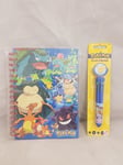 Pokemon A5 Notebook & 10 Colour Pen Stationary Bundle New back to school 