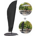 Accessoire pour parasol Housse de protection pour parasol avec tige et parasol déporté 280CM Grand parasol Protection contre les intempéries, les uv,