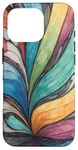 Coque pour iPhone 16 Pro Crayon coloré type croquis dessin motif abstrait