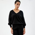 Vendbar Genser med V-hals TENCEL™ Lyocell - Black - XS