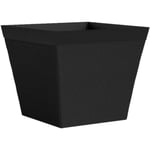 Fyrkantig kruka - GARDEN ID - Green Care Impact Black-Anth - 29 x 26 cm - 10 års garanti - 100 % återvunnen - UV/gelbeständig