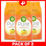 3 x Air Wick Essential Oils Freshmatic Autospray Refills Mediterranean Sun 250ml