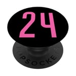 Numéro #24 Numéro universitaire sport PopSockets PopGrip Interchangeable