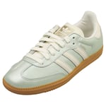 adidas Samba Og Womens Fashion Trainers in Linen Green - 6 UK