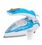 GEEPAS Travel Steam Iron 2in1 Dry & Wet Clothes Foldable Handle Teflon Soleplate