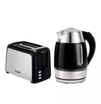 GEEPAS 2 Slice Bread Toaster & 1.7L Illuminating Electric Kettle Combo Set