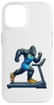 Coque pour iPhone 14 Gorilla Running sur tapis de course Fitness Gym Entraînement