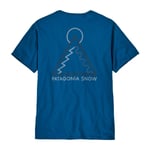 Patagonia Dawn Tracks Organic T-Shirt - T-shirt Endless Blue M