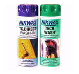 NIKWAX CLOTHING WATERPROOFER KIT 600ml twin pack tech wash & TX direct Gore Tex