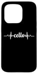 Coque pour iPhone 15 Pro Cello Heartbeat ECG Violoncello Cellists & String Virtuosos