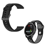 Kit Bracelet En Silicone Lisse Avec Boucle + Sportystyle Phonecare Pour Samsung Galaxy Watch6 Bluetooth - 40mm - Noir / Noir Gris