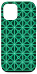 Coque pour iPhone 12/12 Pro Motif géométrique turquoise style Mashrabiya