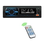 Autoradio Bluetooth, LCD Affichage 7 Couleurs Éclairage,1 DIN Radio Voiture Récepteur avec Lecteur MP3 WMA FM Télécommande, Deux USB Port, Main Libre Stéréo 4X 50W