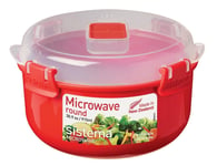 Sistema Microwave Round Container 915ml Food Storage Soup Lunch Dinner Meal Cook