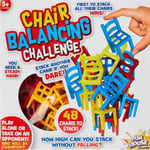 Balancing Chair Game 48 Piece Ultimate Chair Stacking Game Stack Colorful Chairs