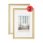 walther design cadre photo or 40 x 60 cm double pack, cadre en plastique Trendstyle KP460GD