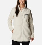 Veste polaire longue en sherpa lodge - femme