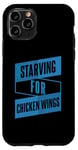 Coque pour iPhone 11 Pro Restauration rapide amusante et graphique de Starving For Chicken Wings