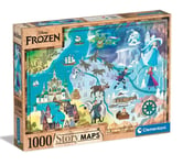 [DISPO A CONFIRMER] Disney Story Maps puzzle La Reine des neiges (1000 pièces)