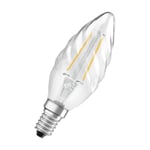 LED Lampa Filament E14 Kronljus Dimbar Klar 2,8W (25W)