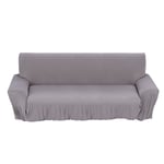 Sofa Couch Stretch Covers Settee Protector Slipcover Washable Three Seater Gray