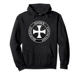 Knights Templar Virtues of the Templars Medieval Symbol Pullover Hoodie