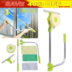 Telescopic Magnetic Window Cleaner Tool Double Glazing Windows Glass Cleaning UK