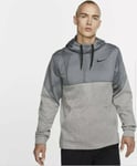 Nike Therma Men's Fleece Pullover Training Hoodie Sz M Grey Black BV2752 063 