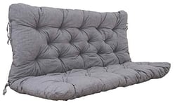 Ambientehome Lot de 2 Coussins de Banc Gris Clair 120 x 98 x 8 cm