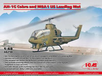 1:48 ICM KIT Ah-1G Cobra And M8A1 Us Landing Mat Kit ICM48298