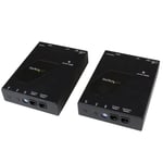 StarTech HDMI Video Over IP Gigabit Ethernet Extender Kit - 1080p HDMI Extender over Cat6 LAN Ethernet - up to 330 feet (100 meters) (ST12MHDLAN) -