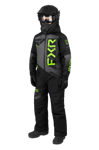 FXR Helium Monosuit Barn Svart-Kol-Lime""