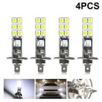 4 pièces Ampoule H1 led 12V 6000K Blanc 12W led Feux antibrouillard de voiture, 62 x 11 cm