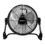 electriQ 12-inch Rechargeable Quiet DC Floor Fan - Versatile Metal Body f ORF12B