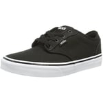 Vans Men's Atwood Low-Top Sneakers, Black Canvas, 1 UK