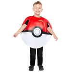 Amscan 9918521 - Unisex Officially Licensed Pokémon Pokeball Tabard Kids Fancy Dress Costume Age: 3-7yrs