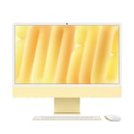 iMac 24-tommer Apple M4 med 10-kjerners CPU, 10-kjerners GPU / Glass med nanotekstur / 24 GB / 1 TB SSD / Gigabit Ethernet / Magic Trackpad / Magic Keyboard med Touch ID og talltastatur / Gul