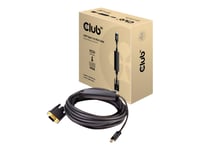 Club 3D - Adapterkabel - Usb-C Han Til Hd-15 (Vga) Han - 5 M - Aktiv