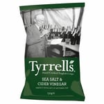 2 x Tyrrells Hand Cooked English Crisps - Sea Salt & Cider Vinegar (150g)