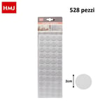 Set 528 Pièces Patin Autoadhésif Blanc Chaises Meubles Antidérapant Rond 2cm Hmj