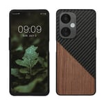 Case for OnePlus Nord CE 3 Lite 5G Nord N30 5G with Bumper and Wood Carbon Fiber