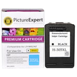 Text Quality 305XL High Capacity Black Ink Cartridge for HP Envy 6020e