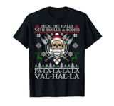 Viking Christmas Sweater a Deck the Halls with Skulls T-Shirt