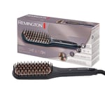 Remington Brosse Lissante Ionique [2en1: Lisseur & Brosse à Cheveux] Straight Brush (Lisse & Démêle, Antistatique, sans frisottis, Design slim ergonomique, Céramique, 150-230°) Fer à lisser CB7400