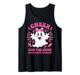 Cheer for the Cure Breast Cancer Awareness Ghost Pink Ribbon Tank Top