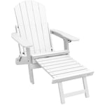 Vivol - SenS-Line Montreal relax chaise de jardin - plastique hips - Blanc - Blanc
